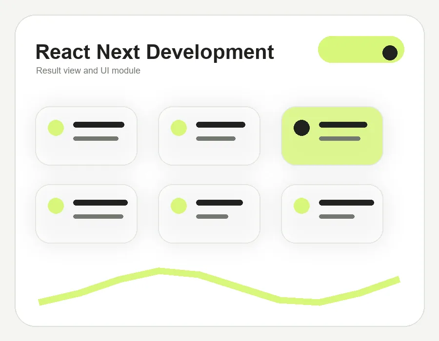3D-коммерческий визуал для услуги React и Next.js решения